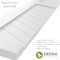 Ekena Millwork True Fit PVC Two Panel Chevron Modern Style Fixed Mount Shutters, Unfinished, 12W x 44H, PR TFP101CV12X044UN - alternate 15